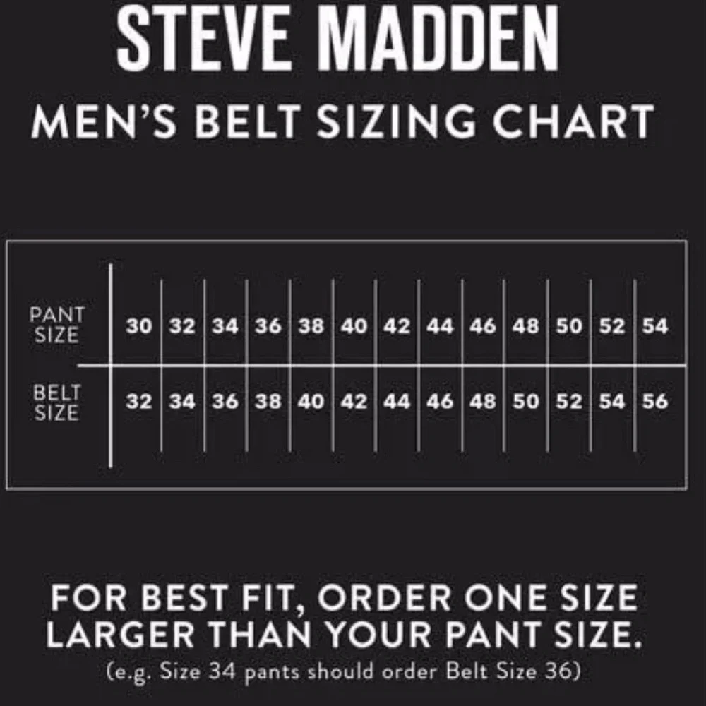 Steve Madden Mens Reversible Belt Black Dark Brown Every Day Leather Size 32 NWT